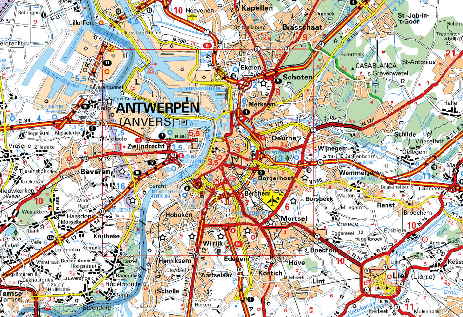 map of antwerp
