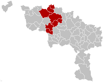Arrondissement Ath Belgium Map