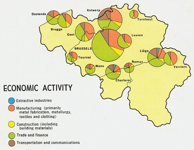Belgium Economy Map