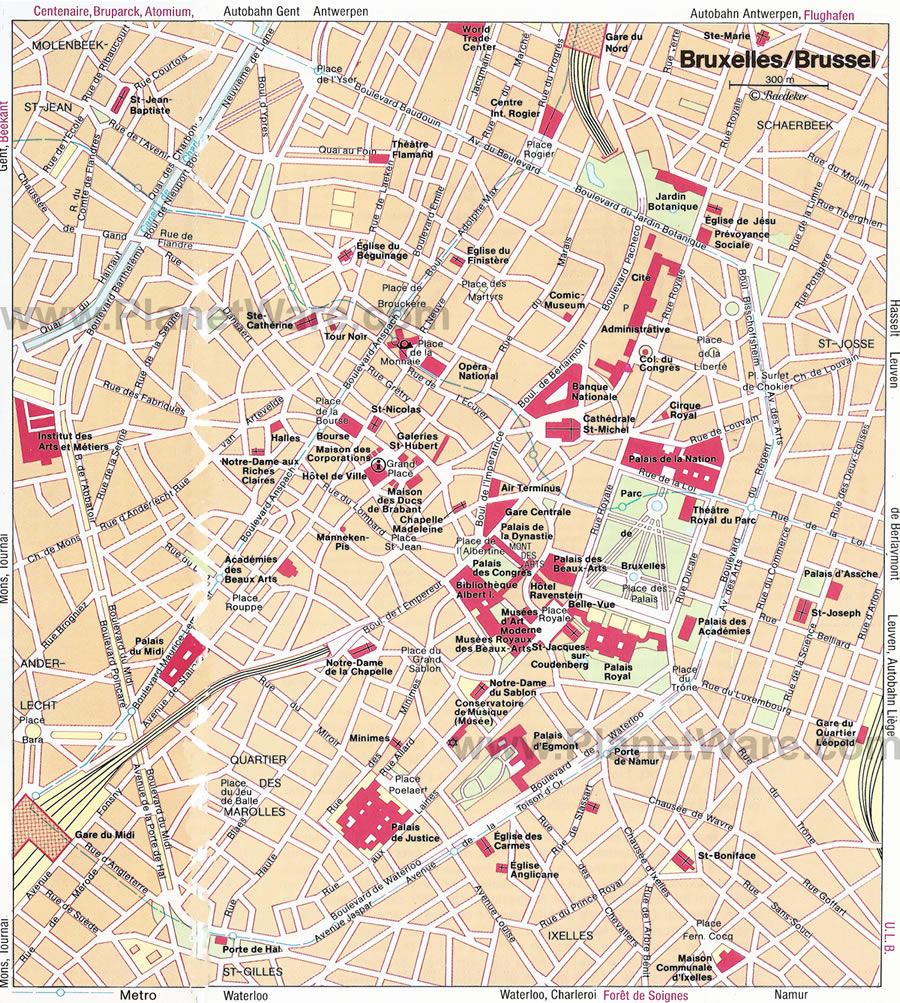 Bruxelles map