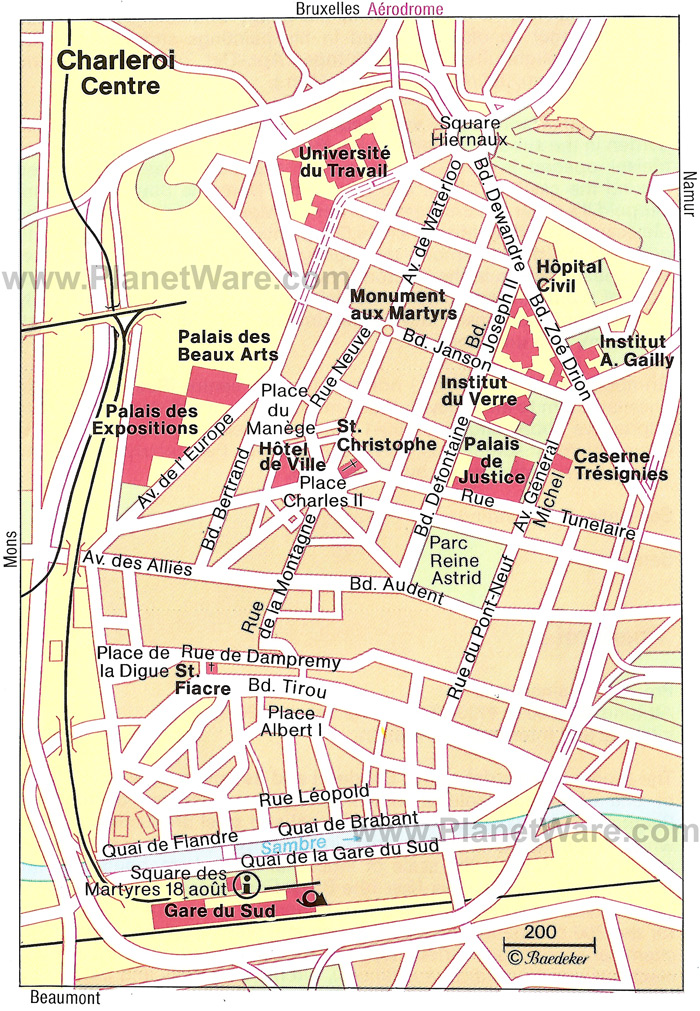 charleroi map