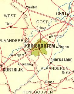 Kortrijk area map