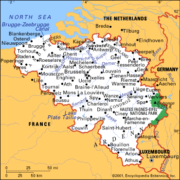 Maps of Belgium