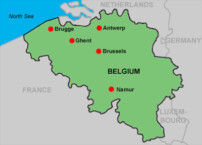 map belgium map