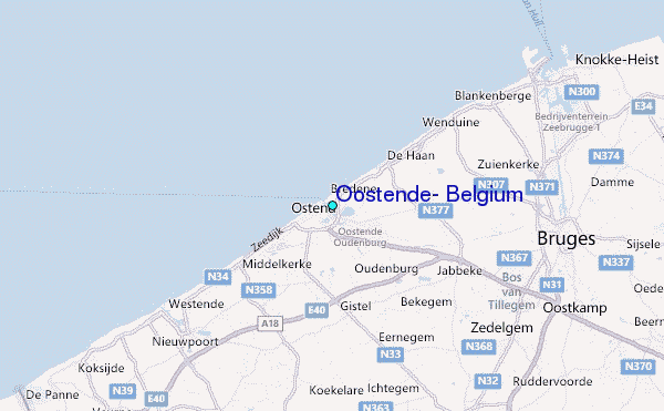 Oostende Belgium map