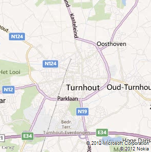 Turnhout area map