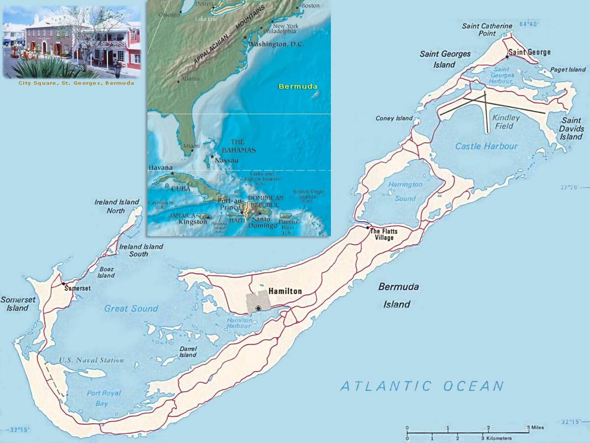 Bermuda Islands Map