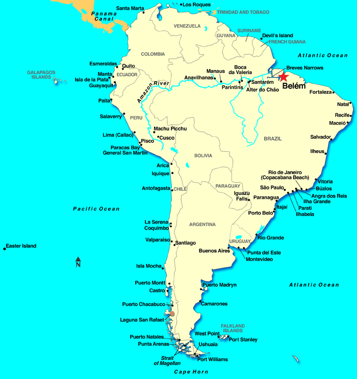 brazil Belem map