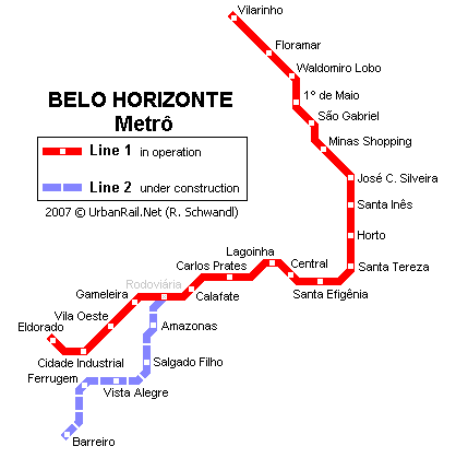 belo horizonte subway map