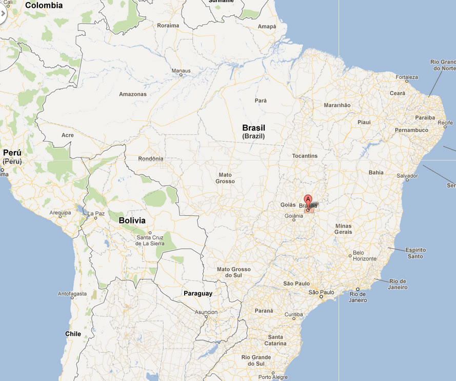 brazil map Brasilia