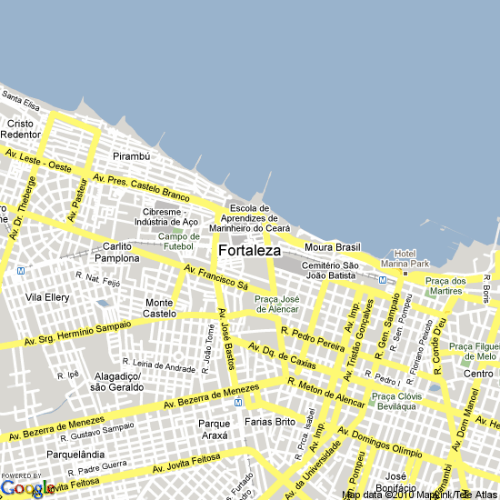 Fortaleza city map