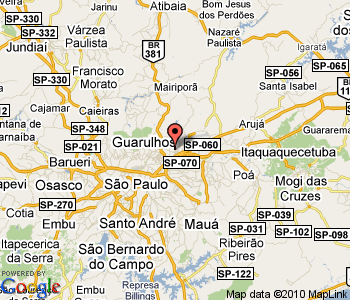 Guarulhos area map