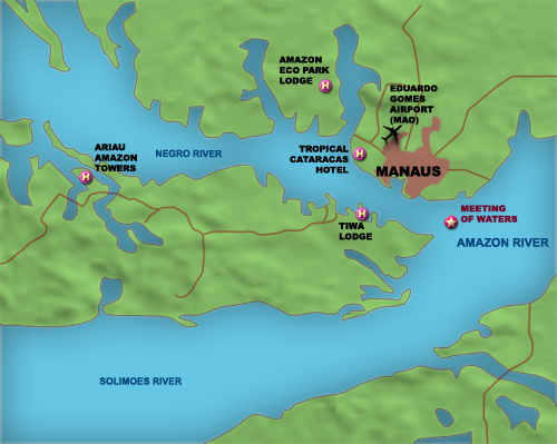 Manaus metropolitan map
