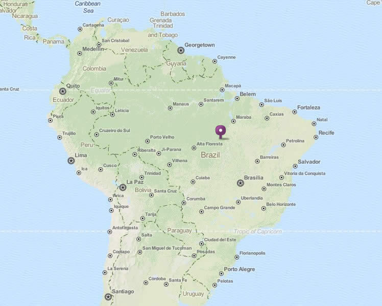 Google Map of Brazil