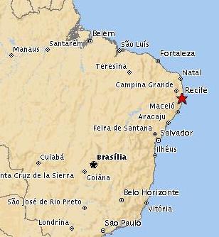 recife map brazil