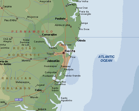 recife regional map