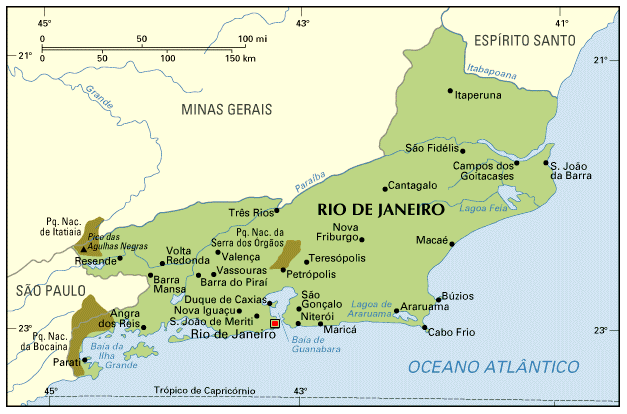 rio de janeiro regional map