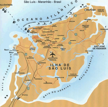 Sao Luis area map