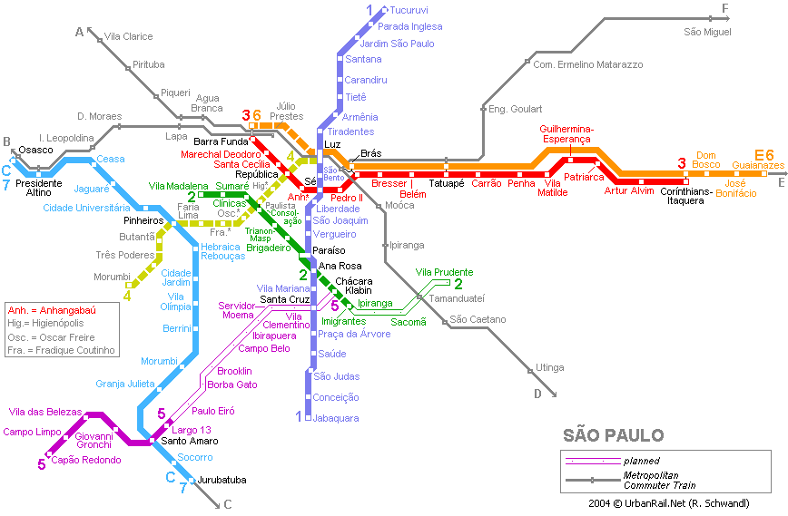 sao paulo subway map