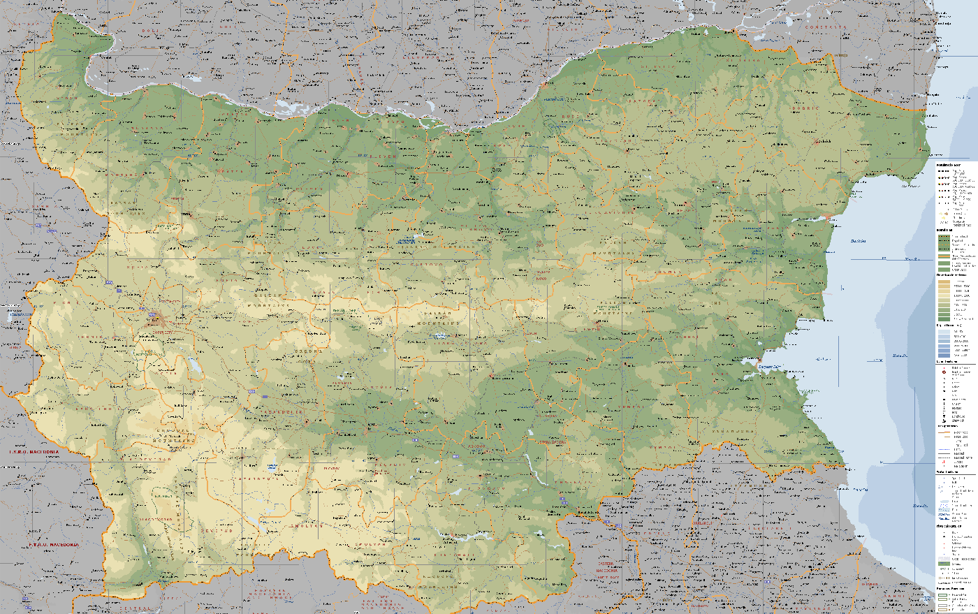 bulgaria encarta map