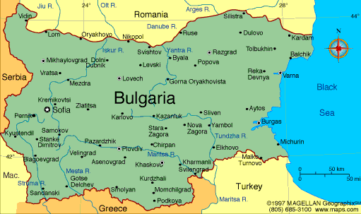 Burgas bulgaria map