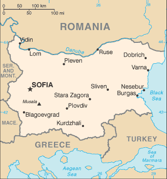 bulgaria map Jambol