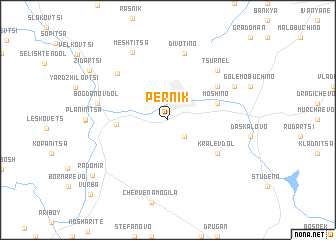 Pernik map