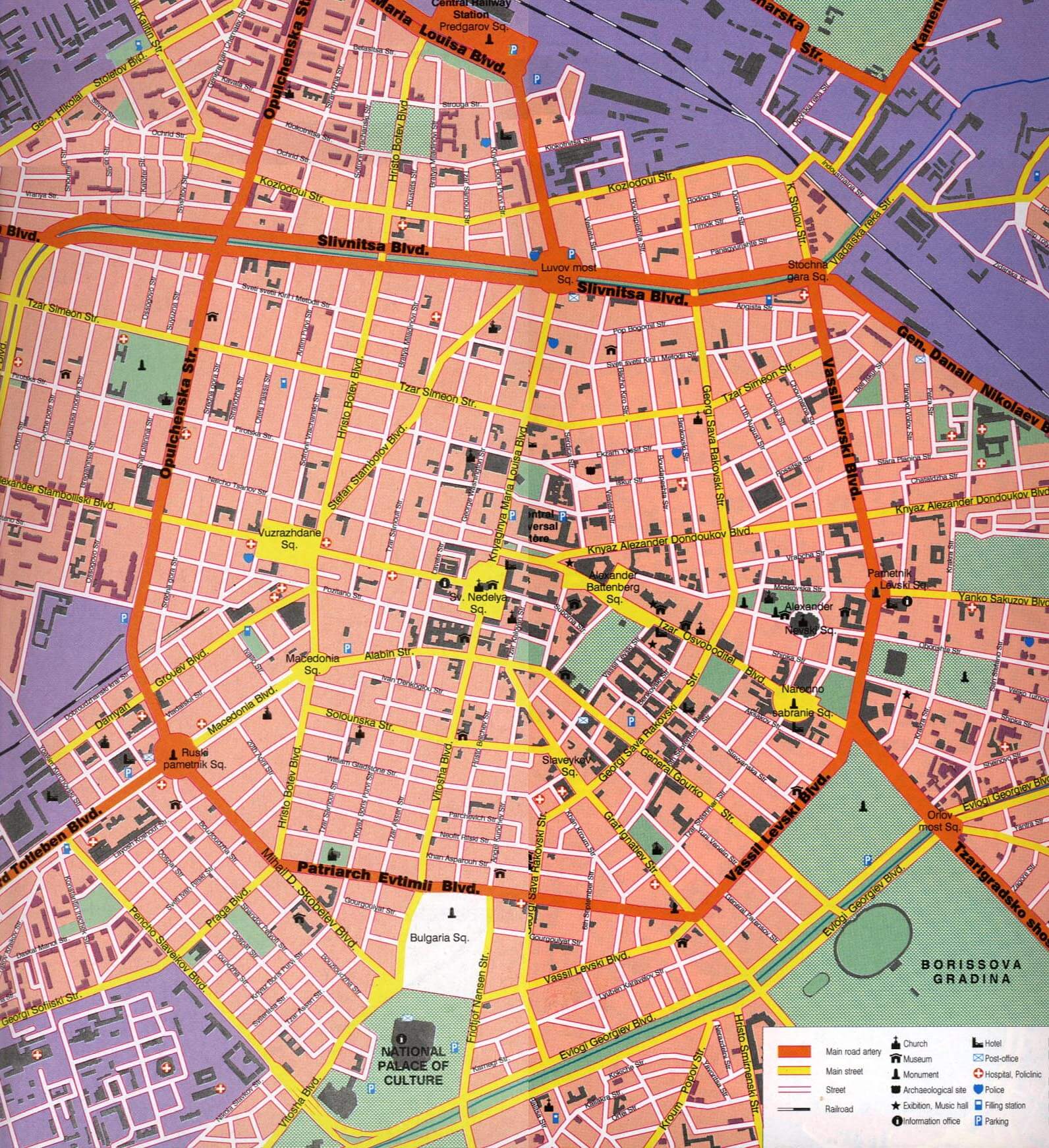 Sofia Center Map