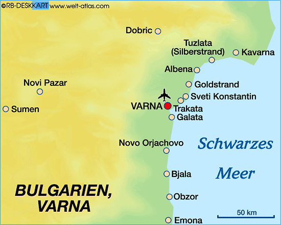 varna city area map