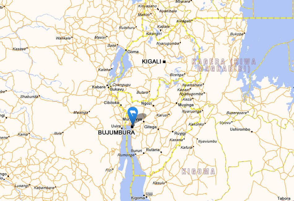 map burundi