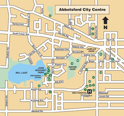 Abbotsford city map