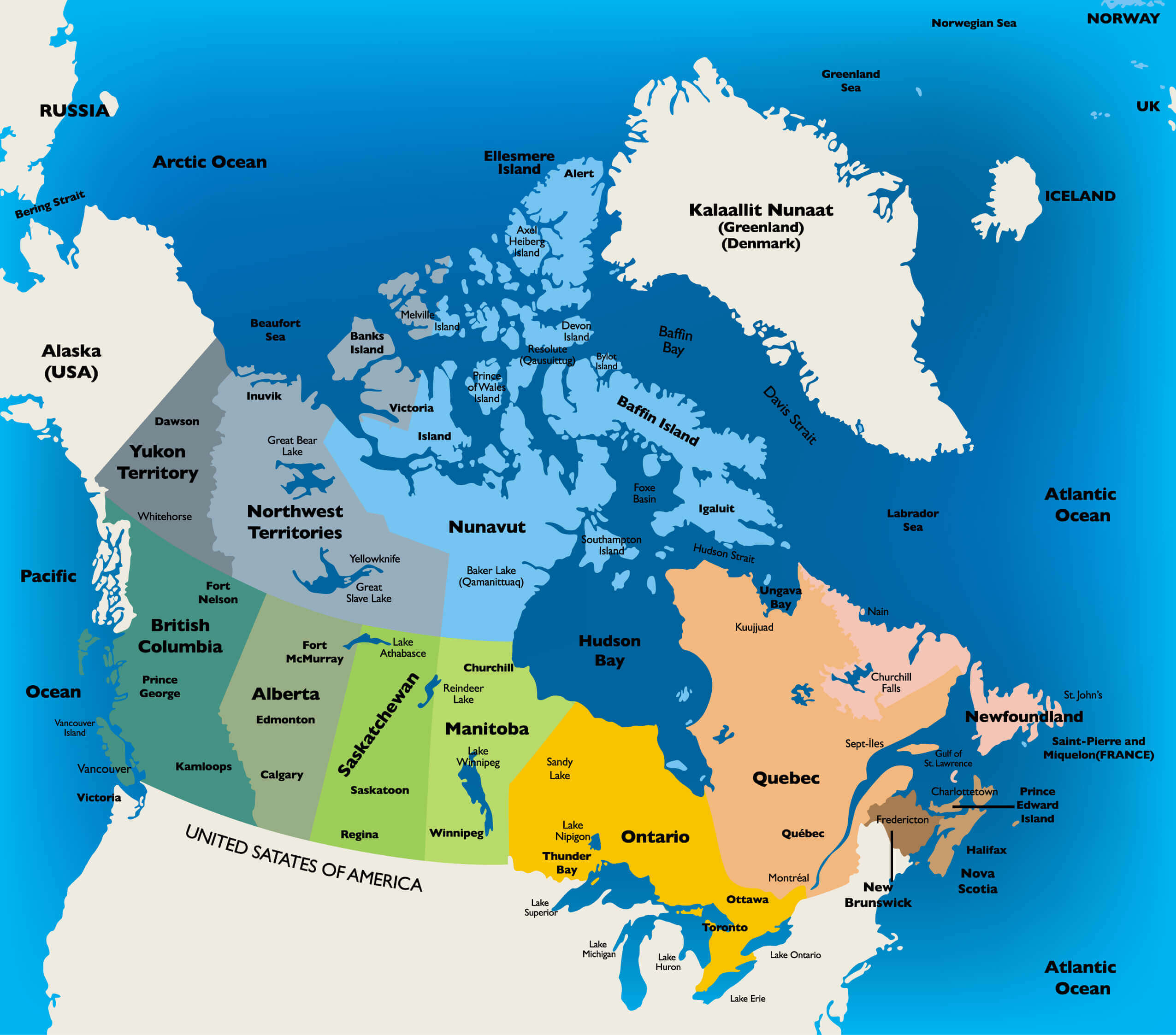 Canada Political Map