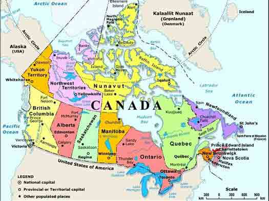 canada map Brandon