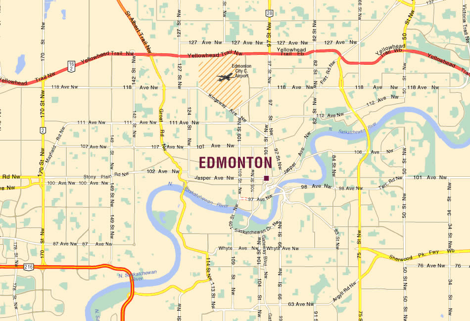 map of edmonton