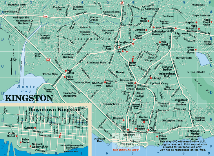 kingston map