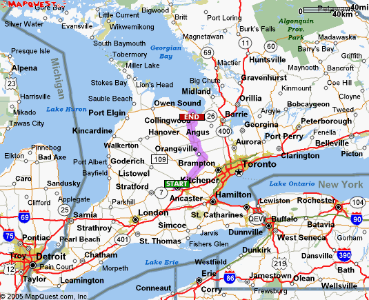 Kitchener regions map