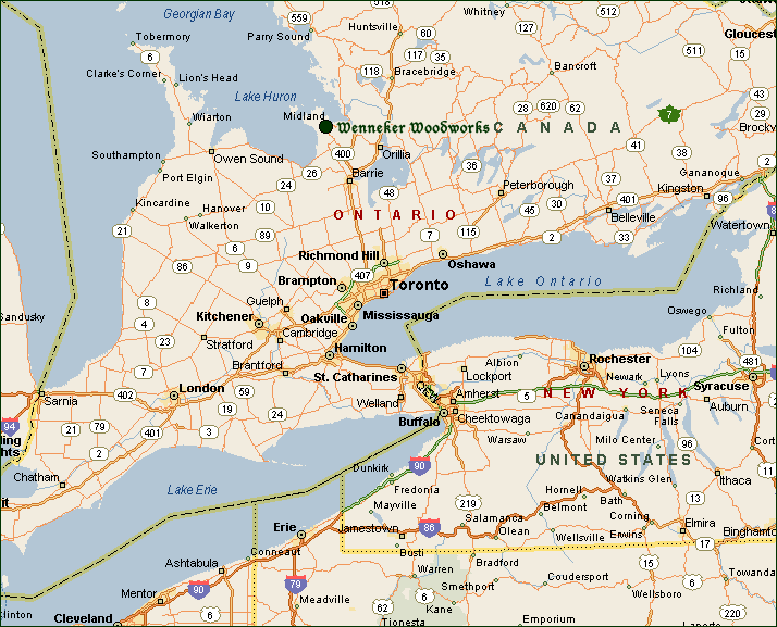 Midland toronto map