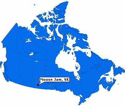 Moose Jaw map canada