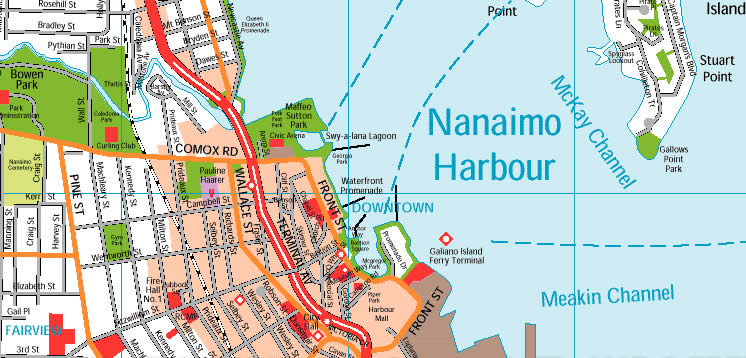 map of nanaimo
