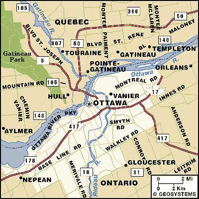 Ottawa detail map