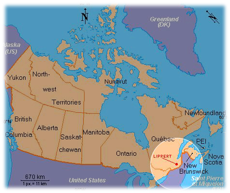 Sherbrooke canada map