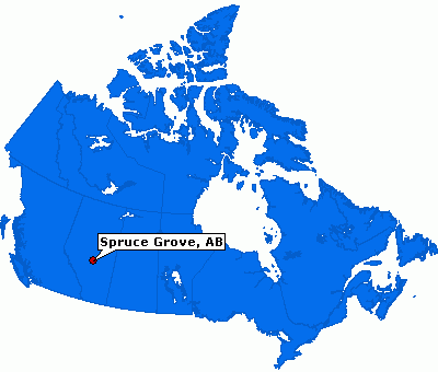 Spruce Grove map canada