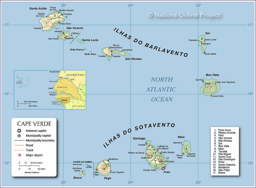 map of Cape Verde