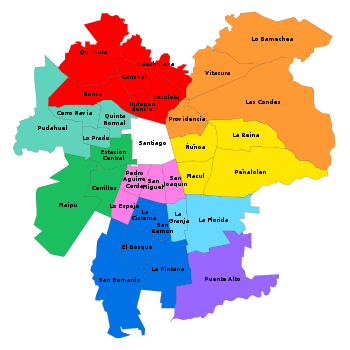 Puente Alto counties map