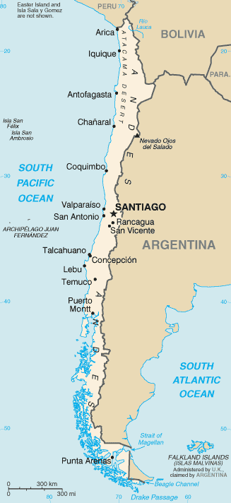 Puente Alto map Chile