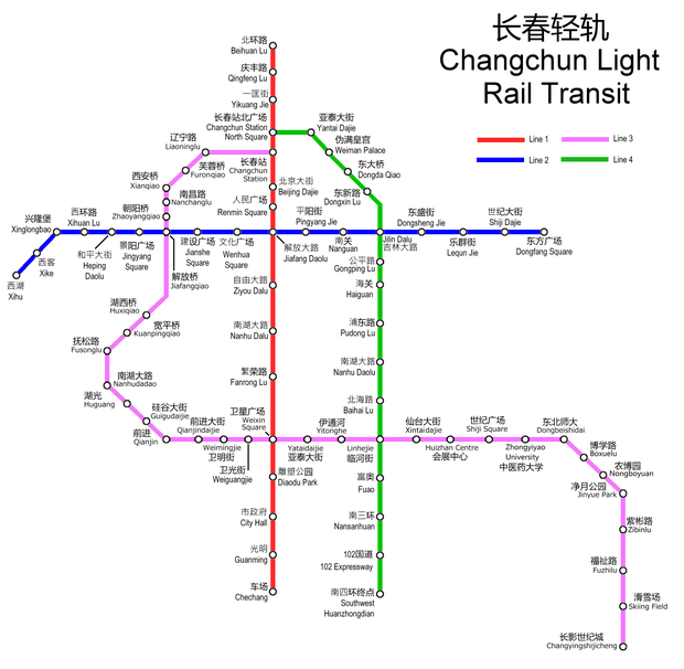 changchun metro map