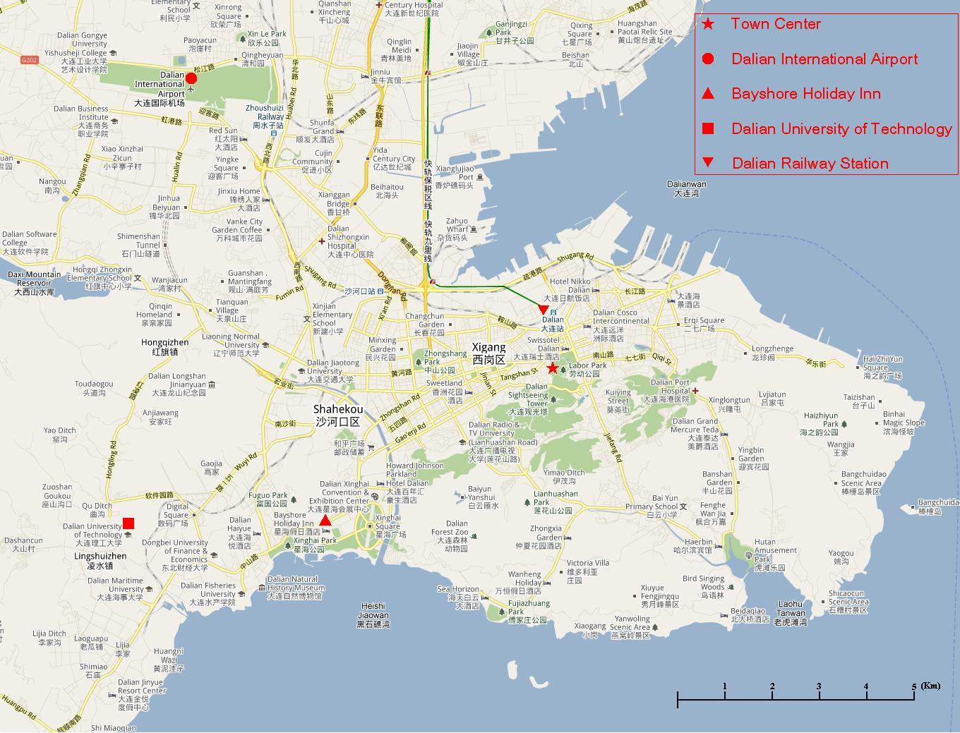 dalian travel map