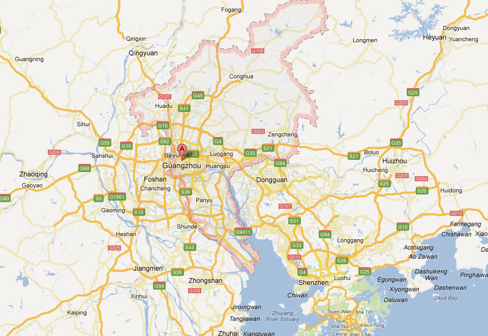 map of guangzhou