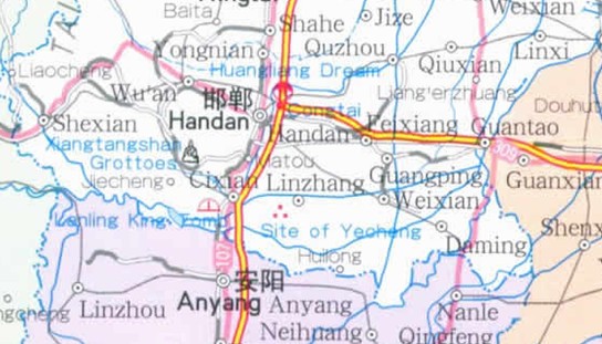 handan map