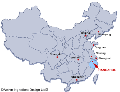 china hangzhou map